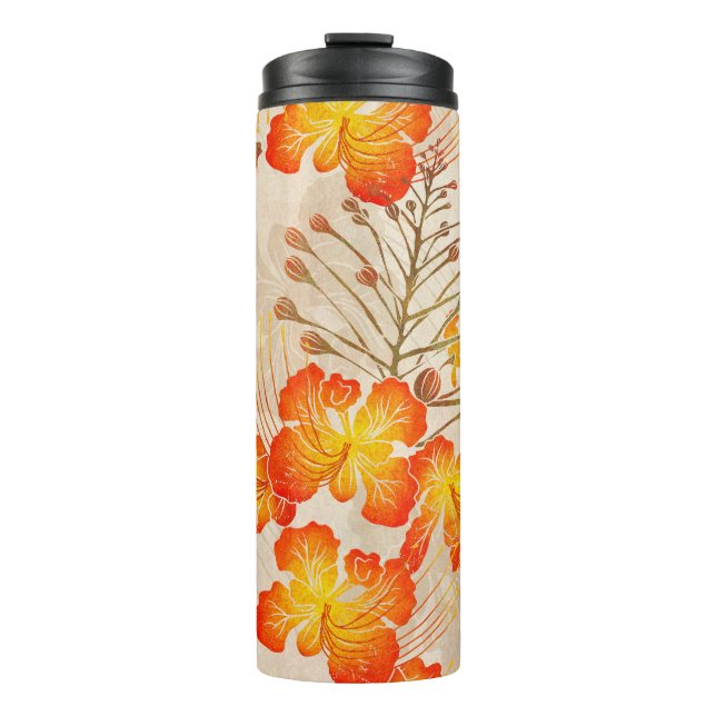 Hawaiian print Ohai Alii v2 pattern Thermal Tumbler (Front)