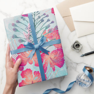 Hawaiian print Ohai Alii v2 pattern Wrapping Paper