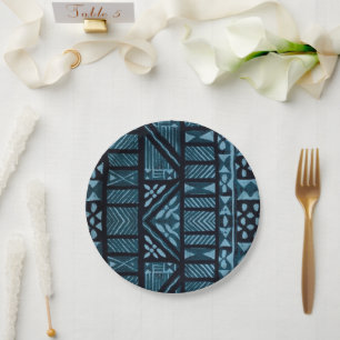 Hawaiian Print Paper Plate