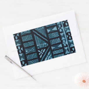 Hawaiian Print Rectangular Sticker