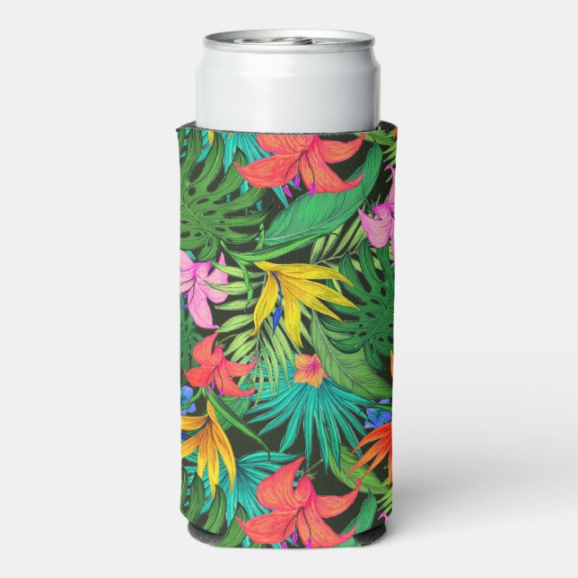 Hawaiian Print  Seltzer Can Cooler (Seltzer Back)