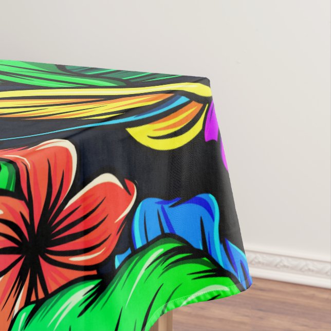 Hawaiian Print Tablecloth (In Situ)