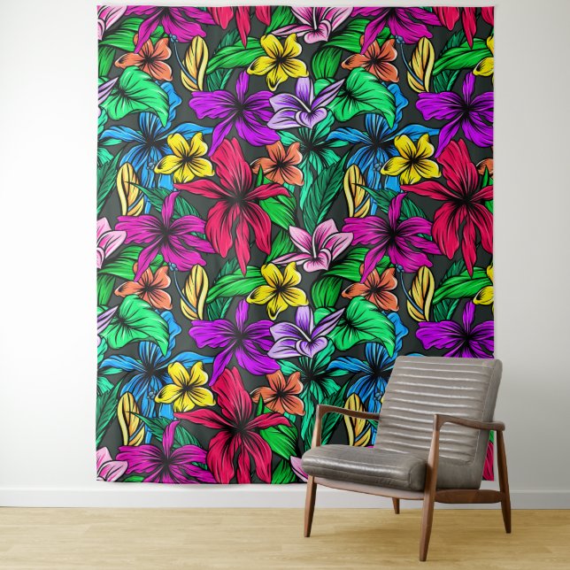 Hawaiian Print Tapestry (In Situ)