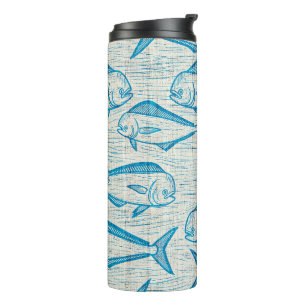Hawaiian print thermal tumbler