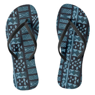 Hawaiian Print Thongs