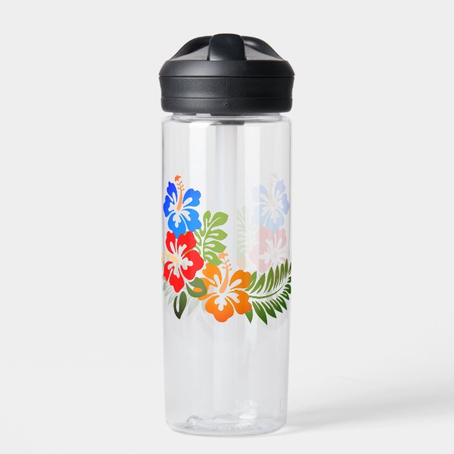 Hawaiian Print  Water Bottle (Front)