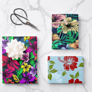 Hawaiian Print Wrapping Paper Sheet
