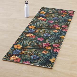 Hawaiian Print Yoga Mat