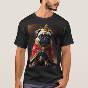 Hawaiian pug lover, state flag artistic dog T-Shirt