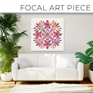 Hawaiian Quilt Honu ( sea turtle ) Canvas Print