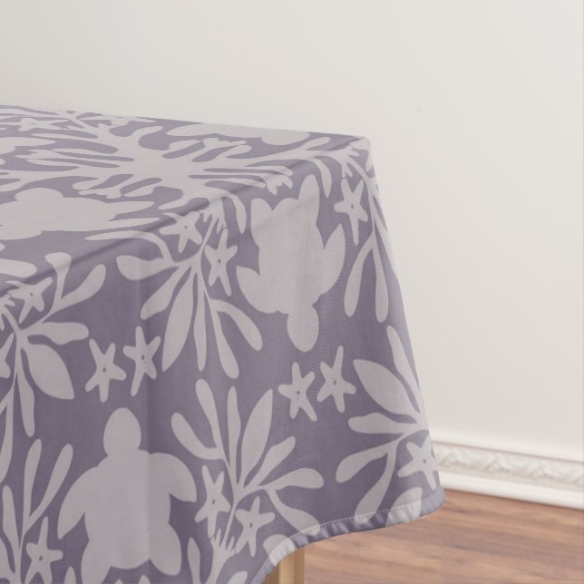 Hawaiian Quilt Honu ( sea turtle ) Tablecloth (In Situ)