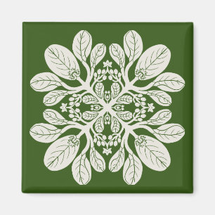 Hawaiian Quilt Naupaka Magnet