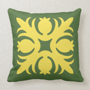 HAWAIIAN QUILT PILLOW- pineapple Cushion