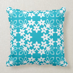 HAWAIIAN QUILT PILLOW- plumeria frangipani Cushion