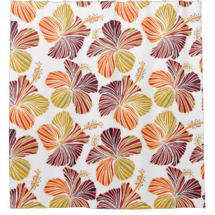 Hawaiian Radiance: Tropical Plant Elegance. Shower Curtain