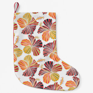Hawaiian Radiance: Tropical Plant Elegance. Small Christmas Stocking