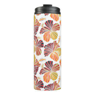 Hawaiian Radiance: Tropical Plant Elegance. Thermal Tumbler