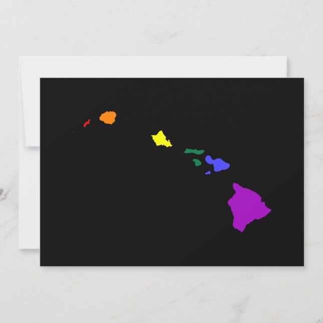 Hawaiian Rainbow Invitation (Front)
