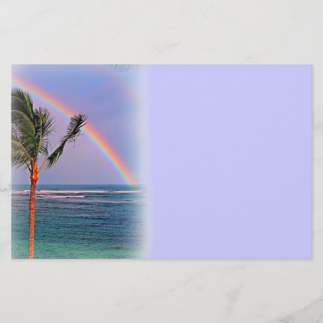 Hawaiian Rainbow stationery (Front)
