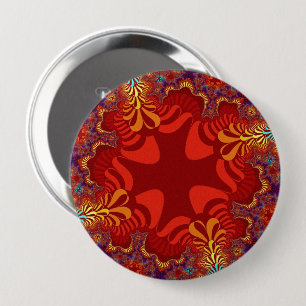 Hawaiian Red Cross 10 Cm Round Badge