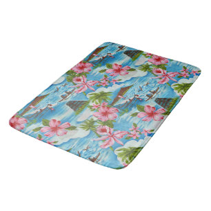Hawaiian Scenes Bath Mat