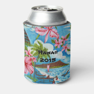 Hawaiian Scenes (customisable) Can Cooler