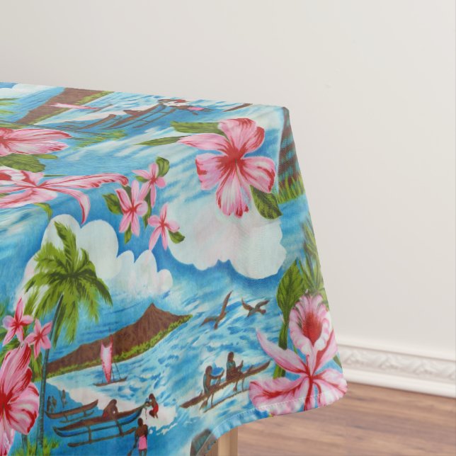 Hawaiian Scenes Tablecloth (In Situ)