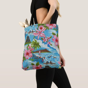 Hawaiian Scenes Tote Bag