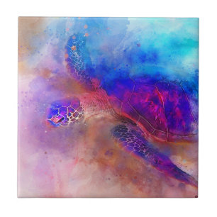 Hawaiian Sea Turtle Ceramic Tile
