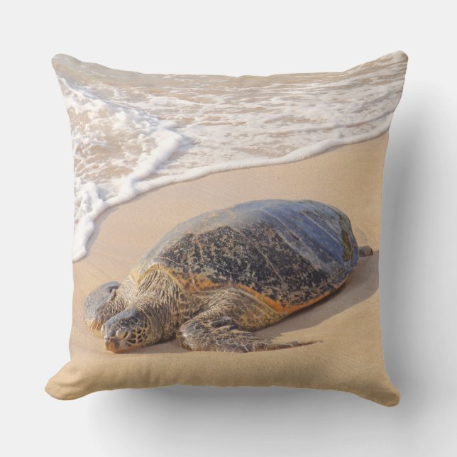 Hawaiian Sea Turtle Cushion (Front)