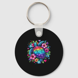 Hawaiian Sea Turtle Hawaii Vacation Beach Summer T Key Ring