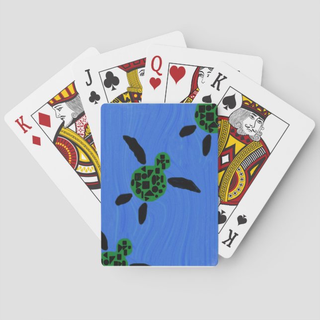 Hawaiian Sea Turtle Playing Cards (Back)