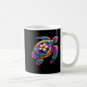 Hawaiian Sea Turtle Tie-Dye Hawaii Vacation Beach  Coffee Mug