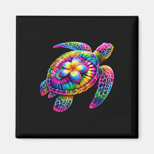 Hawaiian Sea Turtle Tie-dye Hawaii Vacation Beach  Magnet