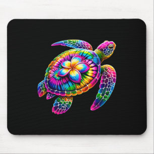 Hawaiian Sea Turtle Tie-dye Hawaii Vacation Beach Mouse Pad