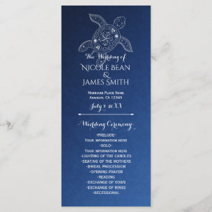 Hawaiian Sea Turtle White on Blue Beach Program