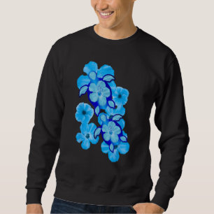 Hawaiian Sea Turtles Hibiscus Flowers Sweatshirt