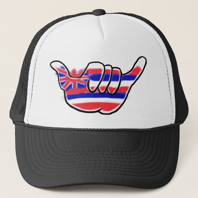 Hawaiian shaka state flag island hat (Front)