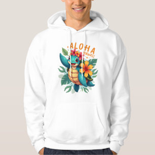 Hawaiian-Shirt Aloha Hawaii Sea Turtle Girl Women Hoodie