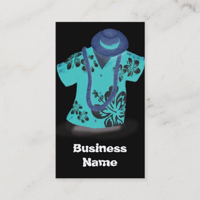 Hawaiian shirt Business Card (Front)