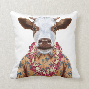 Hawaiian Shirt Cow Cushion