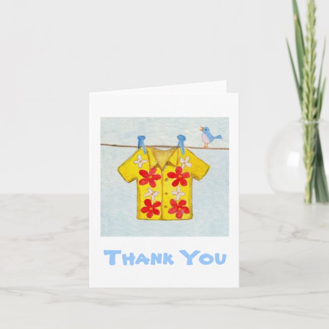 Hawaiian Shirt thank you card (Front)