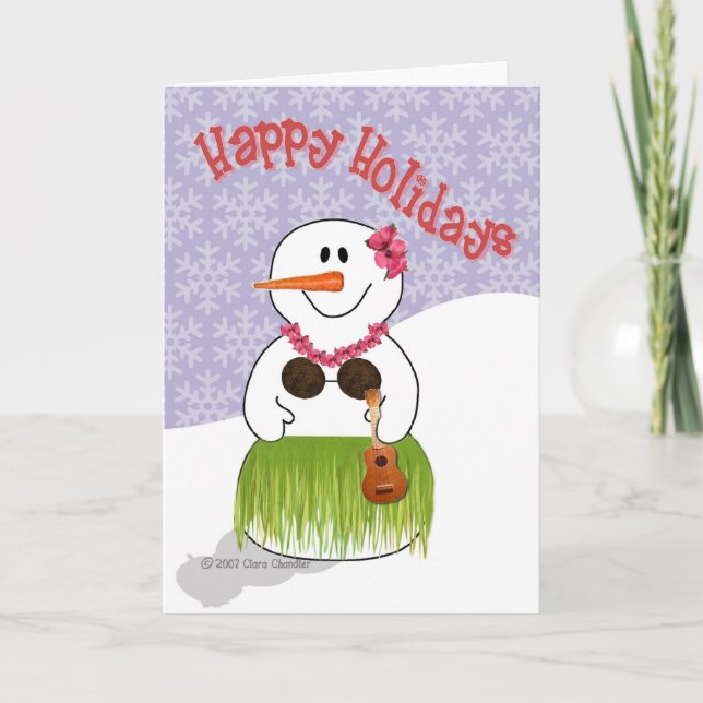 Hawaiian Snowwoman Template 1 (Front)