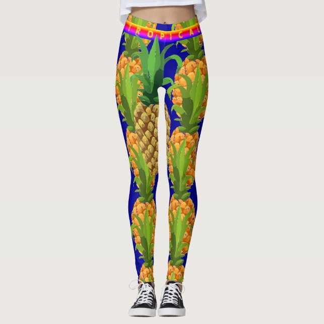 Hawaiian Style Fun  Leggings (Front)