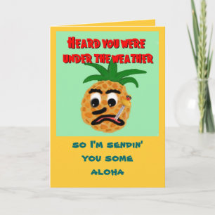 Hawaiian-Style Get Well Card