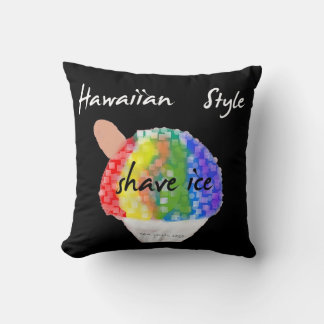 Hawaiian Style Shave Ice Throw Pillow