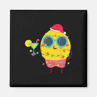 Hawaiian Summer Tropical Xmas Lemon Funny Christma Magnet