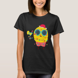 Hawaiian Summer Tropical Xmas Lemon Funny Christma T-Shirt