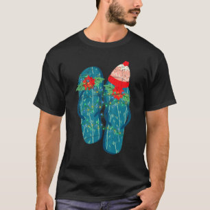 Hawaiian Summer Xmas Flip Flops Mistletoe Christma T-Shirt