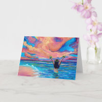 Hawaiian Sunrise Aloha or Mahalo Card